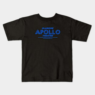 Glasgow Apollo Theatre T-Shirt - Blue Text Kids T-Shirt